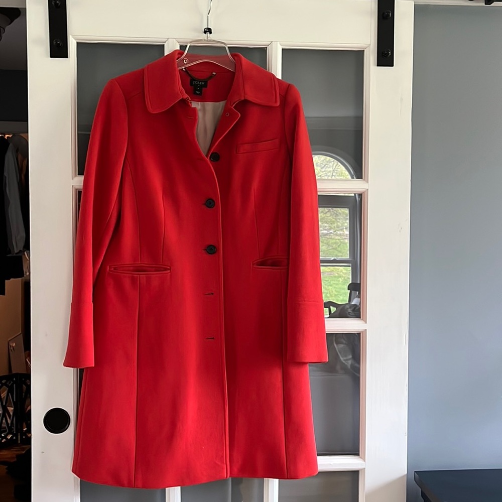 Jcrew coat Burnt Orange size 12